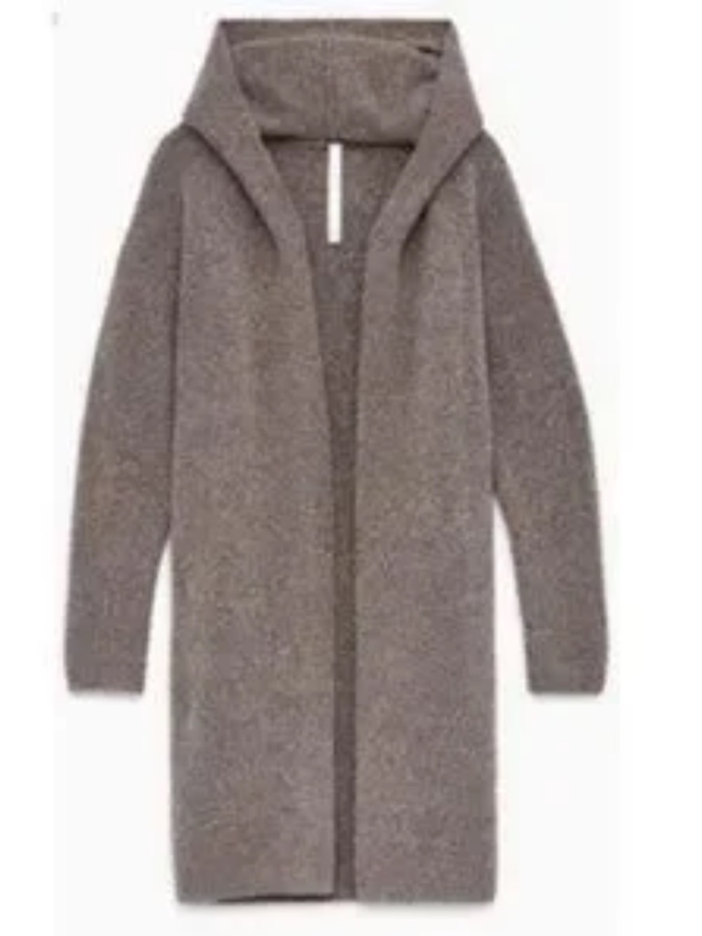 💜Aritzia Group Babaton Ammonius Merino Yak Wool Blend Hooded Cardigan Taupe XS